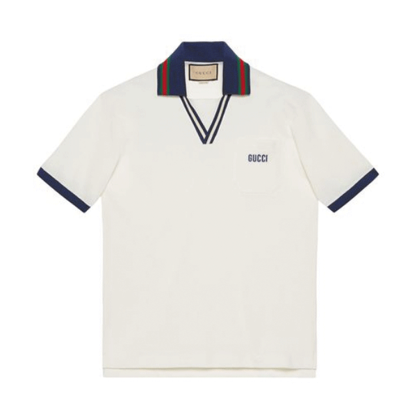 GUCCI COTTON PIQUET POLO SHIRT – GGS042