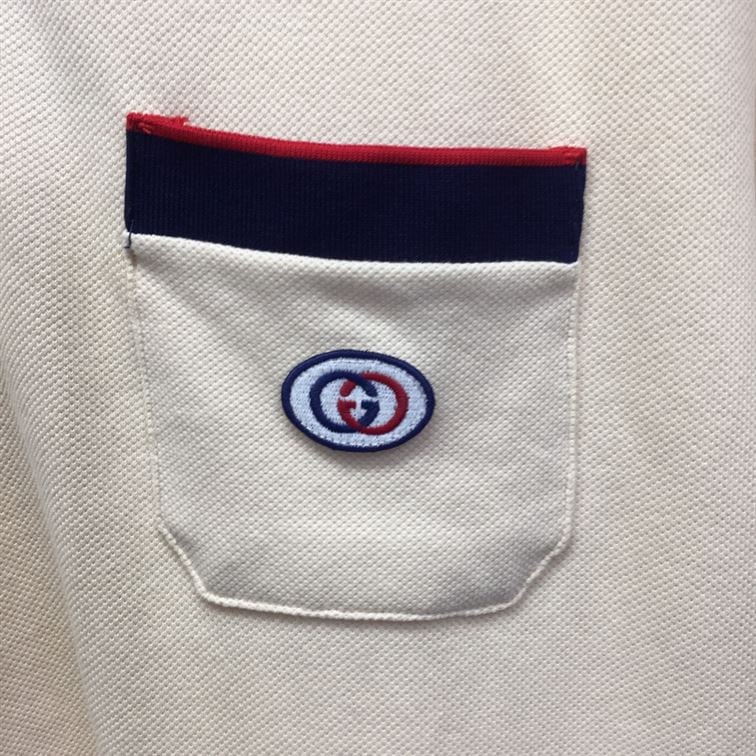 GUCCI COTTON PIQUET POLO WITH INTERLOCKING G – GGS031