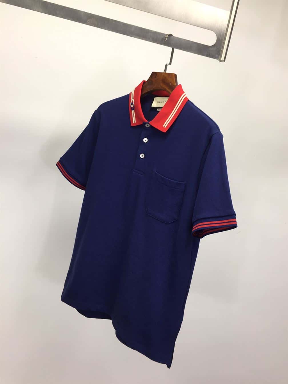 GUCCI COTTON PIQUET POLO WITH INTERLOCKING G – GGS036