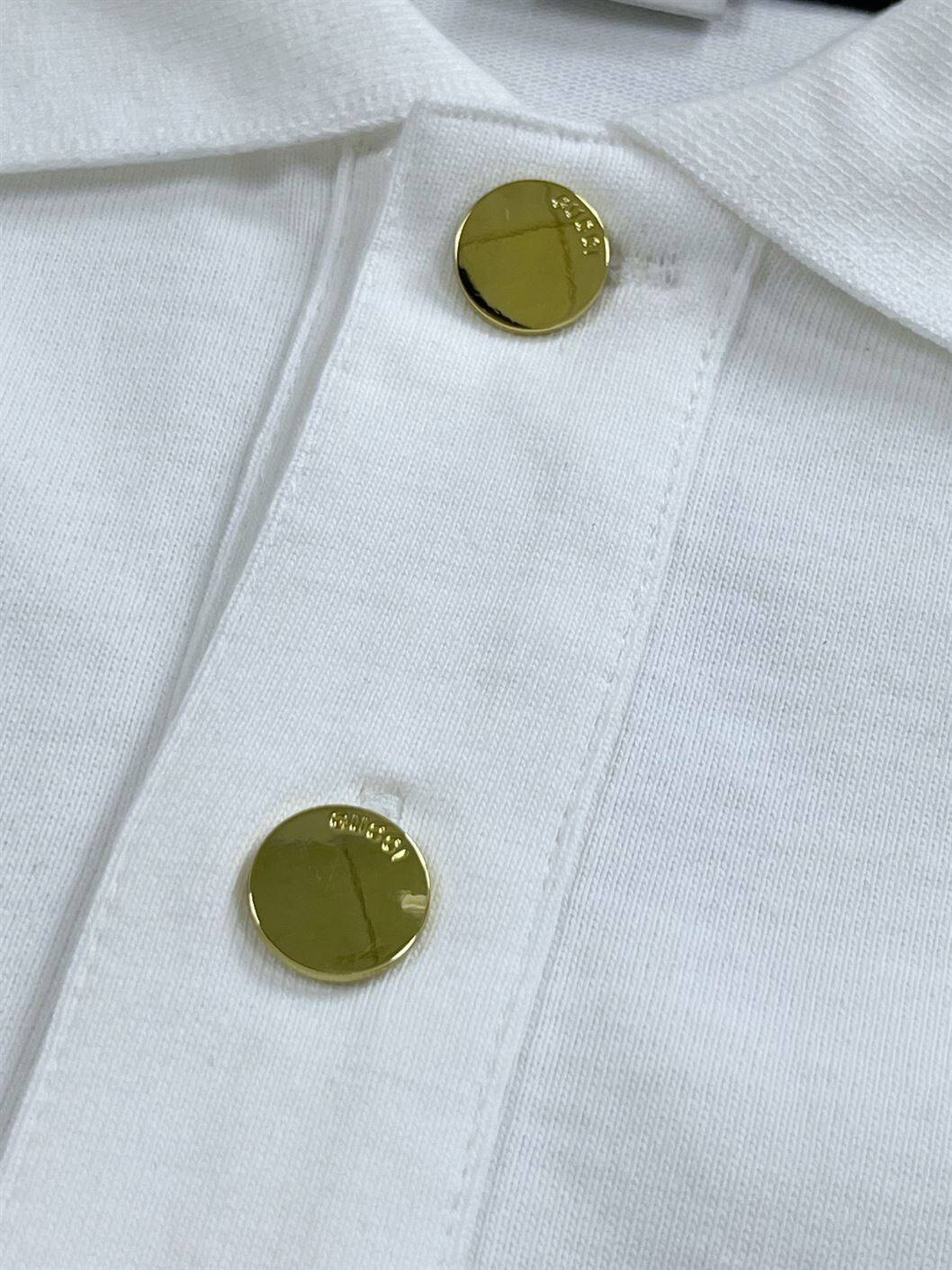GUCCI COTTON POLO WITH WEB AND INTERLOCKING G – GGS037