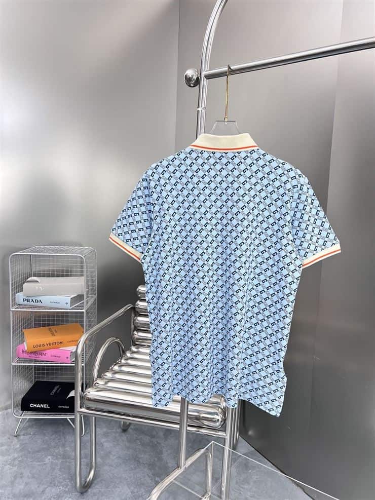 GUCCI GEOMETRIC G COTTON PIQUET POLO SHIRT – GGS043