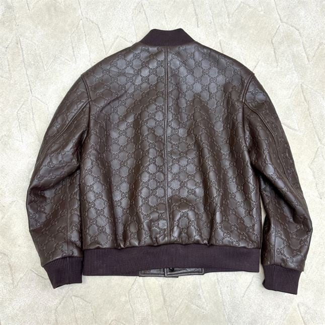 GUCCI GG LEATHER BOMBER JACKET – GCJ040