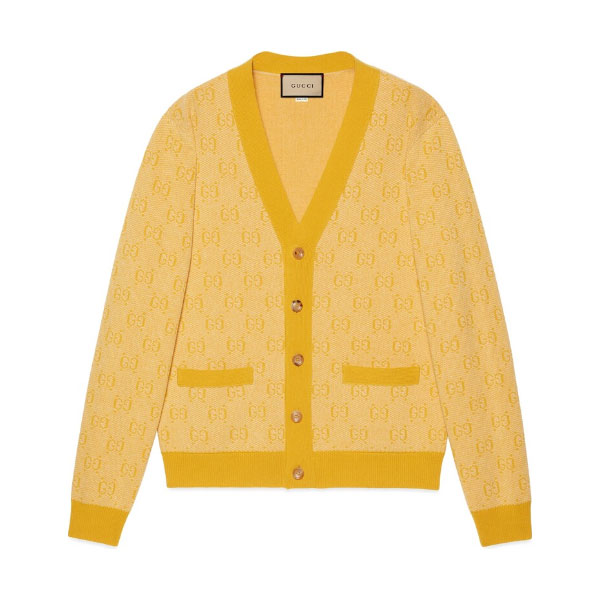 GUCCI GG WOOL JACQUARD CARDIGAN – GCK027