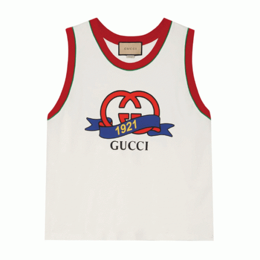 GUCCI INTERLOCKING G 1921 PRINT COTTON TOP – GGS041