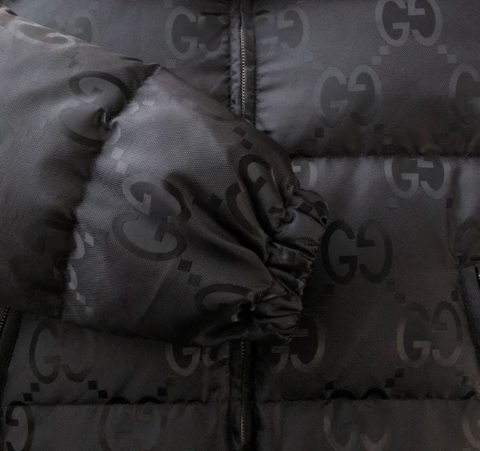 GUCCI JUMBO GG NYLON CANVAS GOOSE-DOWN JACKET BLACK – GCJ044