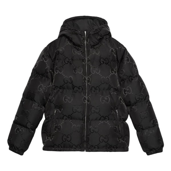 GUCCI JUMBO GG NYLON CANVAS GOOSE-DOWN JACKET BLACK – GCJ044