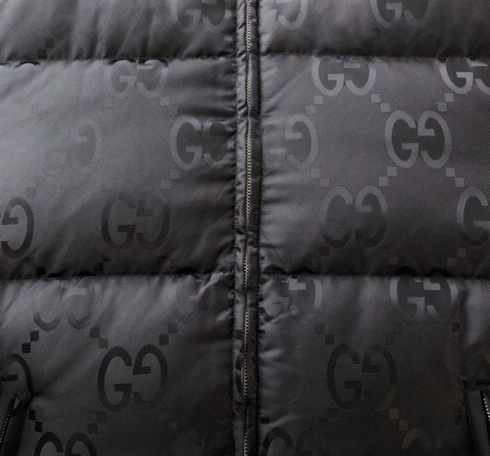 GUCCI JUMBO GG NYLON CANVAS GOOSE-DOWN JACKET BLACK – GCJ044