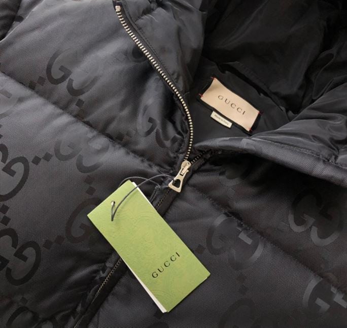 GUCCI JUMBO GG NYLON CANVAS GOOSE-DOWN JACKET BLACK – GCJ044