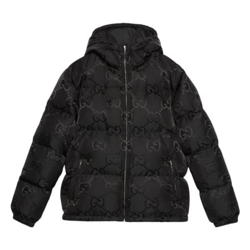 GUCCI JUMBO GG NYLON CANVAS GOOSE-DOWN JACKET BLACK – GCJ044