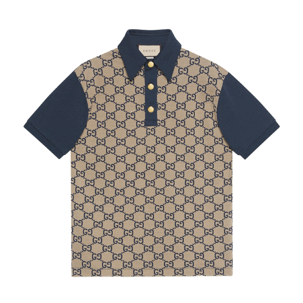 GUCCI MAXI GG SILK COTTON POLO – GGS044