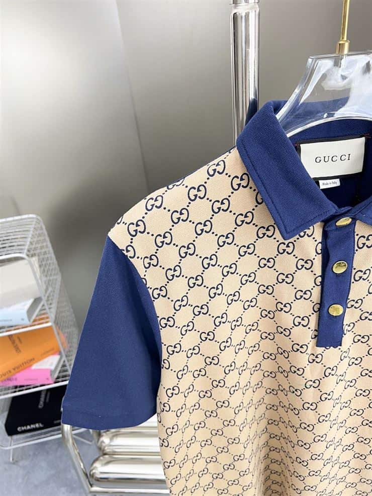 GUCCI MAXI GG SILK COTTON POLO – GGS044