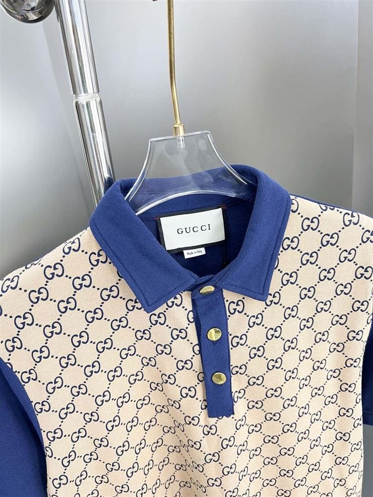 GUCCI MAXI GG SILK COTTON POLO – GGS044