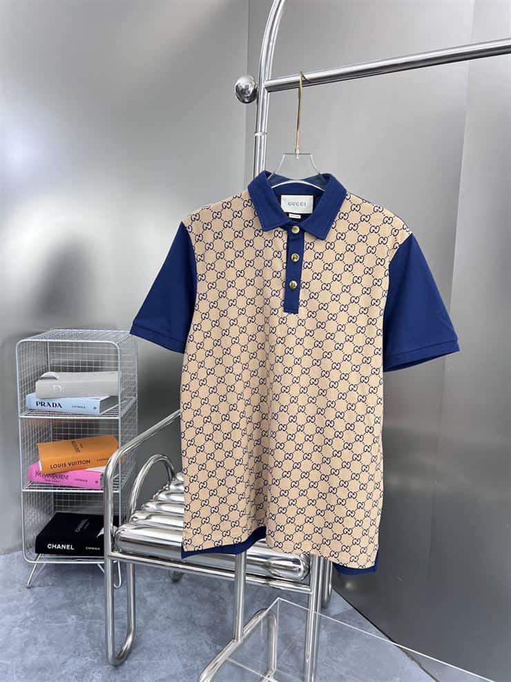 GUCCI MAXI GG SILK COTTON POLO – GGS044