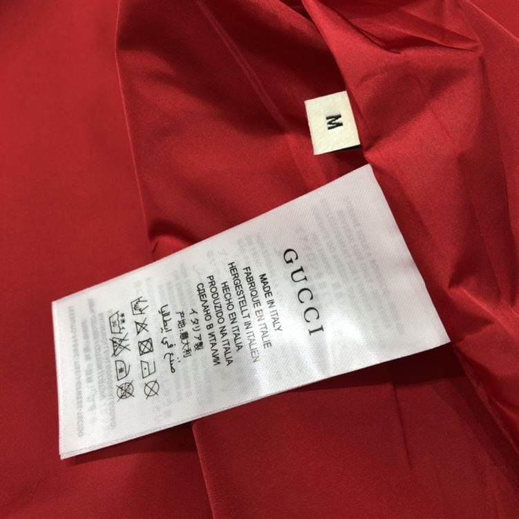 GUCCI OVERSIZE TECHNICAL JERSEY ZIP TRACK TOP RED – GCJ002