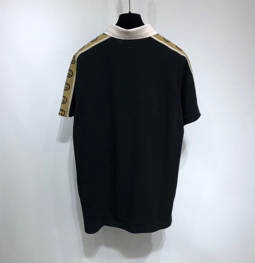 GUCCI POLO WITH INTERLOCKING G STRIPE – GGS015