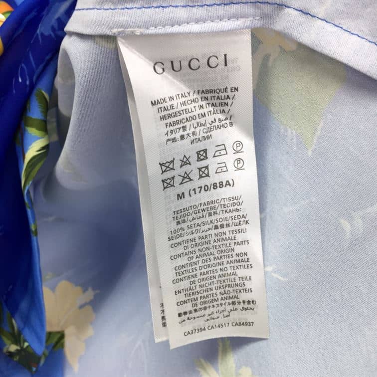 GUCCI PRINTED COTTON POPLIN BOWLING SHIRT – GGS022