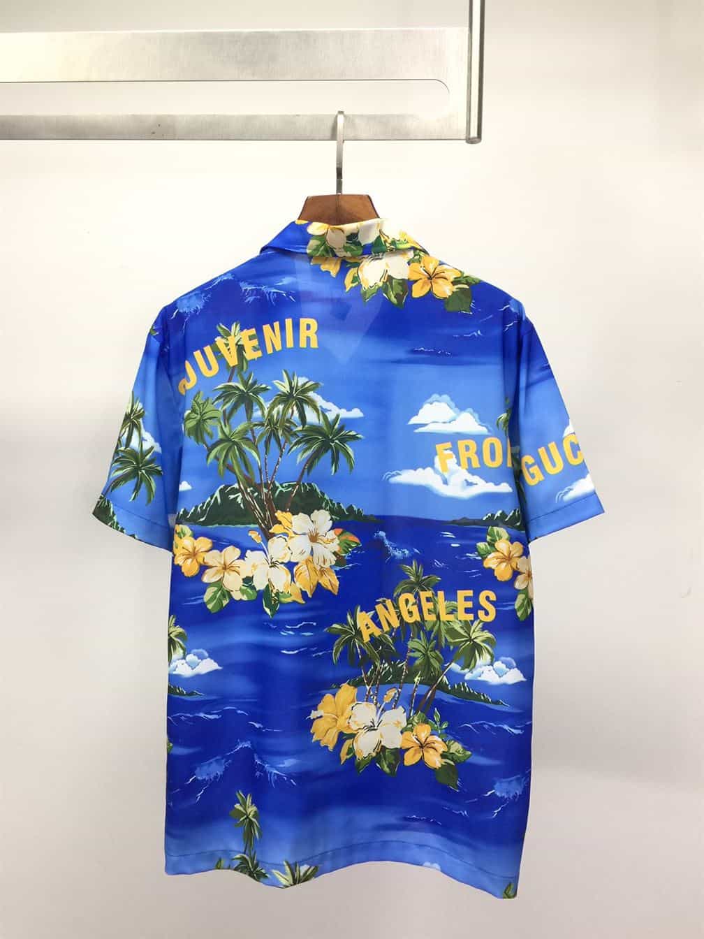GUCCI PRINTED COTTON POPLIN BOWLING SHIRT – GGS022