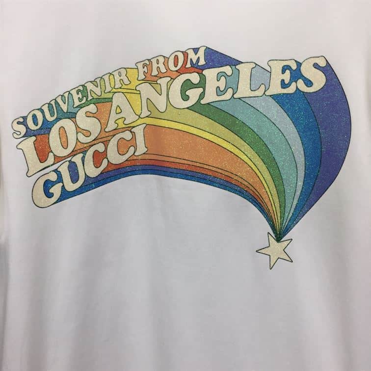 GUCCI SOUVENIR FROM LOS ANGELES PRINT T-SHIRT – GGS020