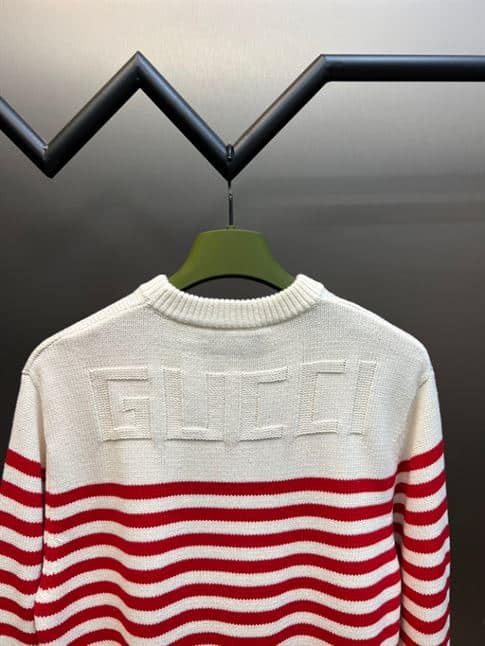 GUCCI STRIPED COTTON-WOOL KNITTED JUMPER – GCK047