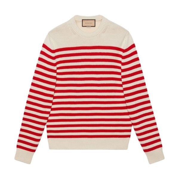 GUCCI STRIPED COTTON-WOOL KNITTED JUMPER – GCK047