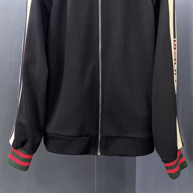 GUCCI TECHNICAL JERSEY JACKET BLACK – GCJ016