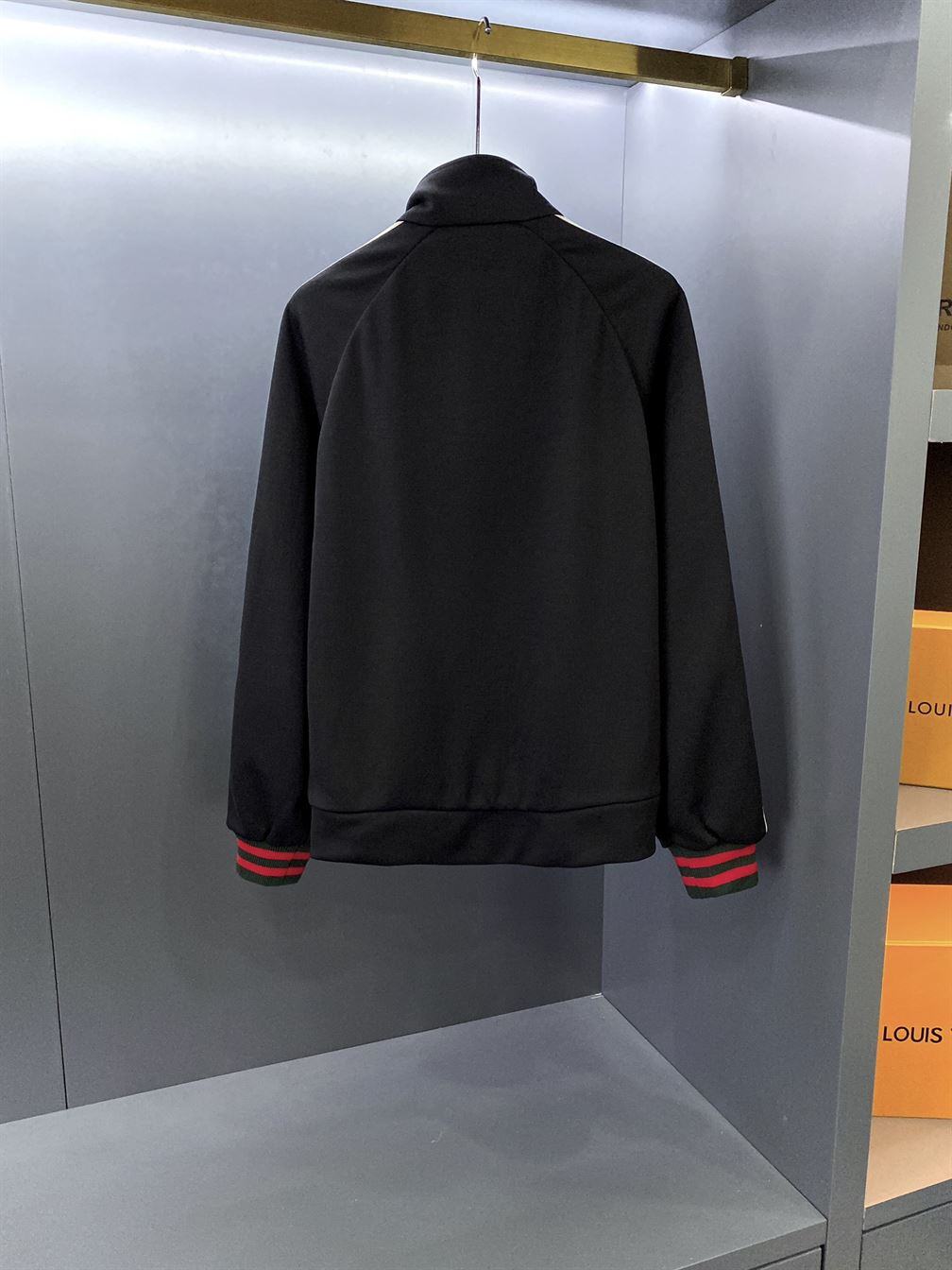GUCCI TECHNICAL JERSEY JACKET BLACK – GCJ016