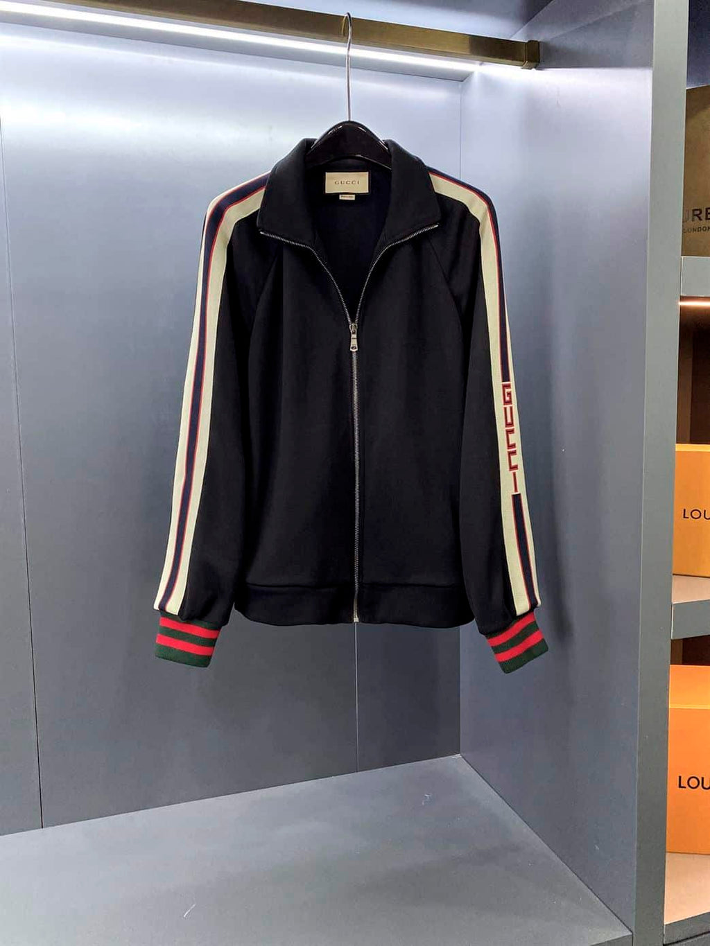 GUCCI TECHNICAL JERSEY JACKET BLACK – GCJ016