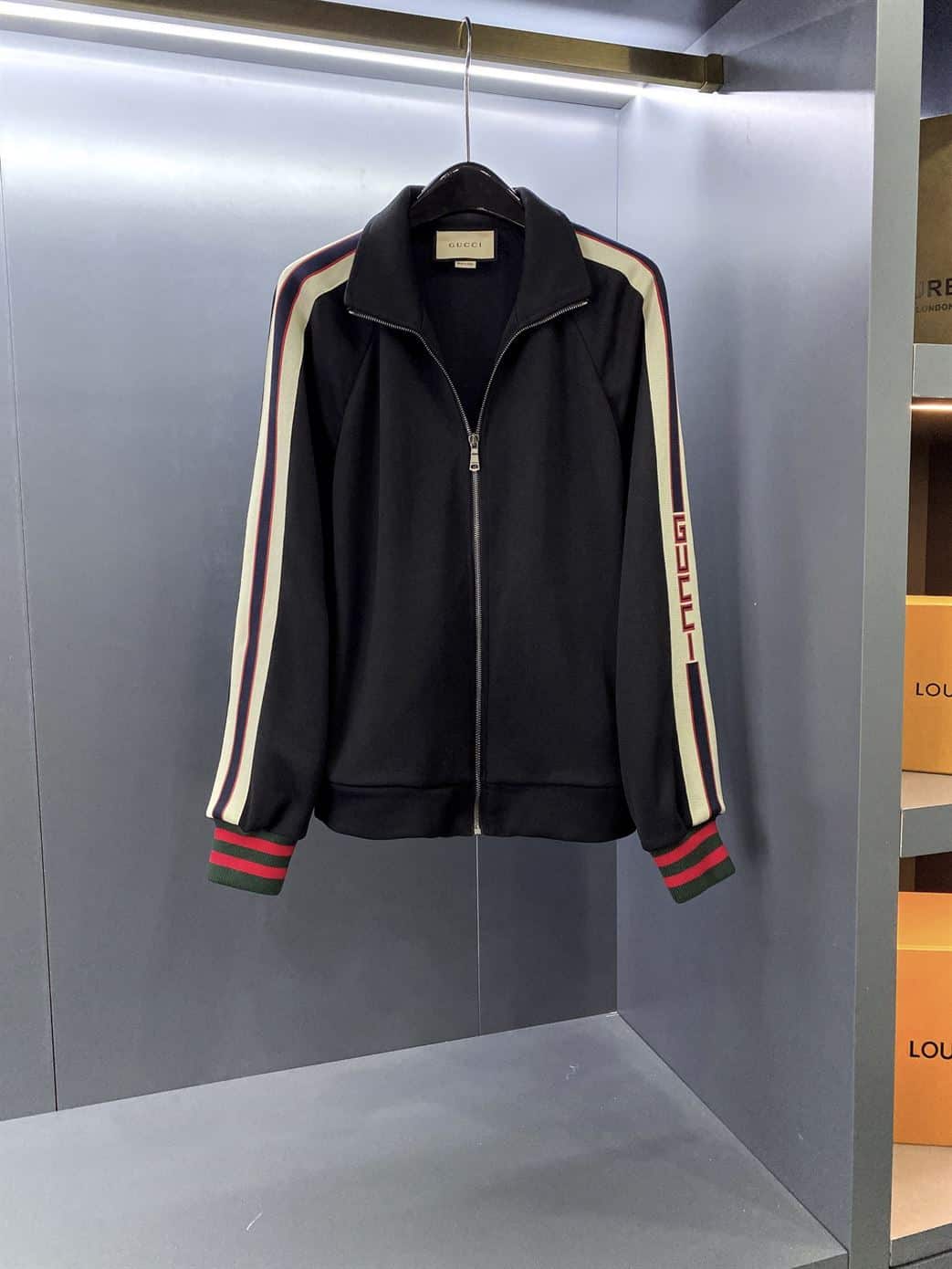 GUCCI TECHNICAL JERSEY JACKET BLACK – GCJ016