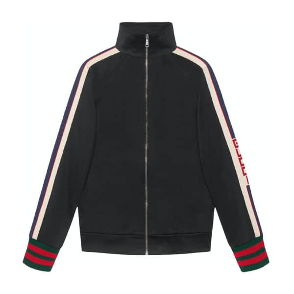 GUCCI TECHNICAL JERSEY JACKET BLACK – GCJ016