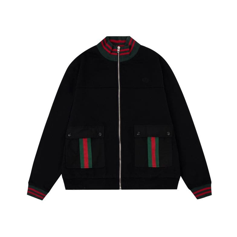 GUCCI WEB STRIPE COTTON JERSEY JACKET – GCJ023