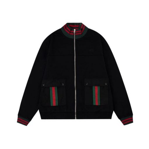GUCCI WEB STRIPE COTTON JERSEY JACKET – GCJ023