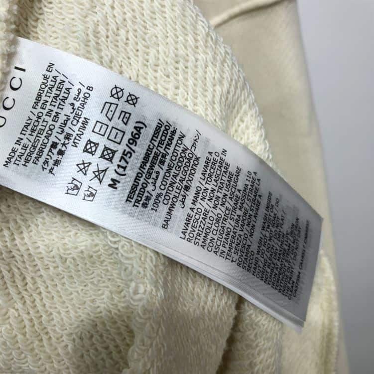 GUCCI WHITE VINTAGE LOGO COTTON SWEATSHIRT HOODED – GCK001