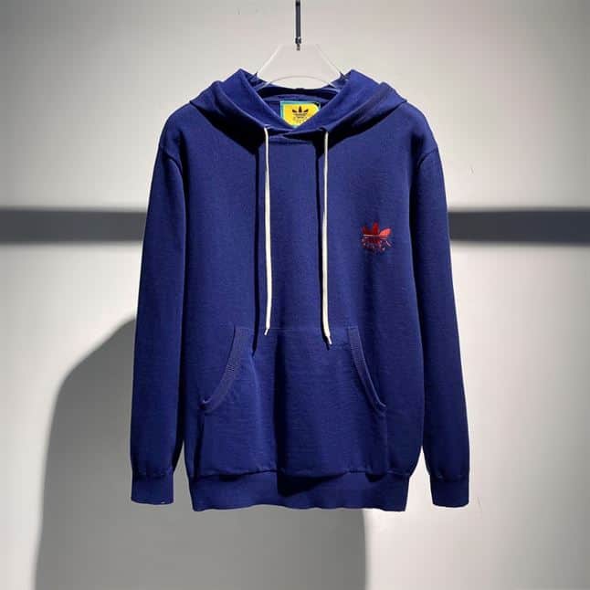 GUCCI X ADIDAS WOOL SWEATSHIRT DARK BLUE – GCK044