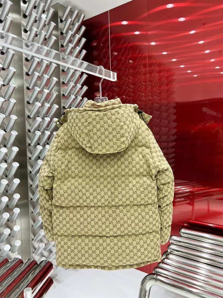 GUCCI X THE NORTH FACE PRINT JACKET BEIGE EBONY – GCJ011
