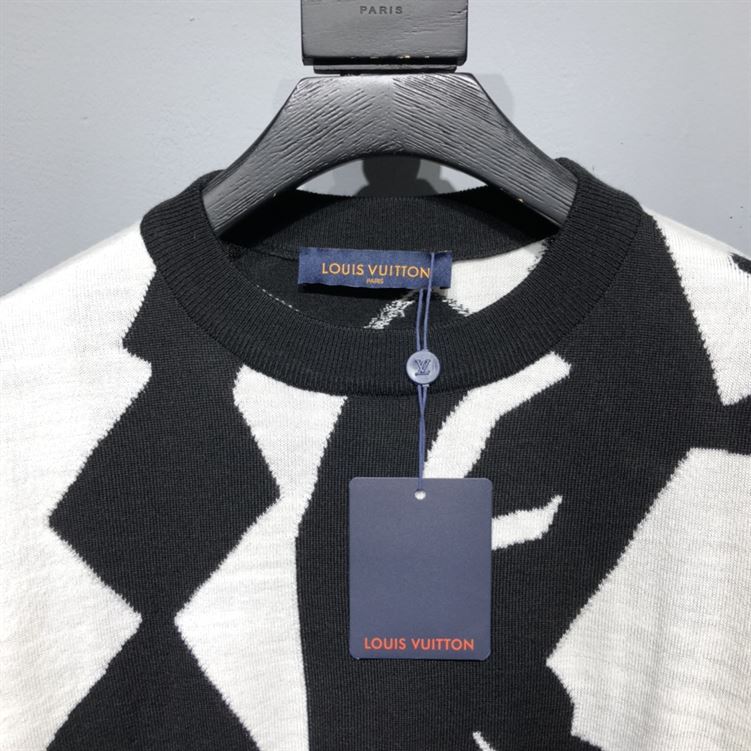 LOUIS VUITTON ABSTRACT HOUNDSTOOTH CREWNECK – LVH028