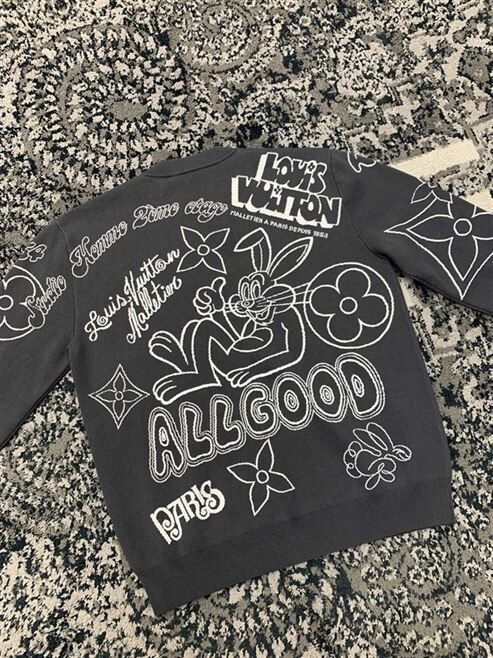 LOUIS VUITTON CREW NECK PULLOVERS MONOGRAM SWEATERS – LVH032