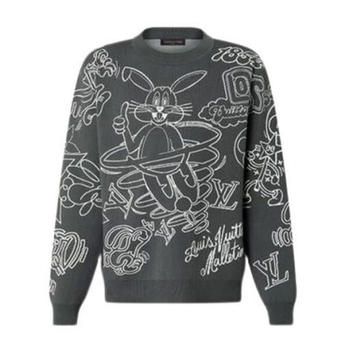 LOUIS VUITTON CREW NECK PULLOVERS MONOGRAM SWEATERS – LVH032