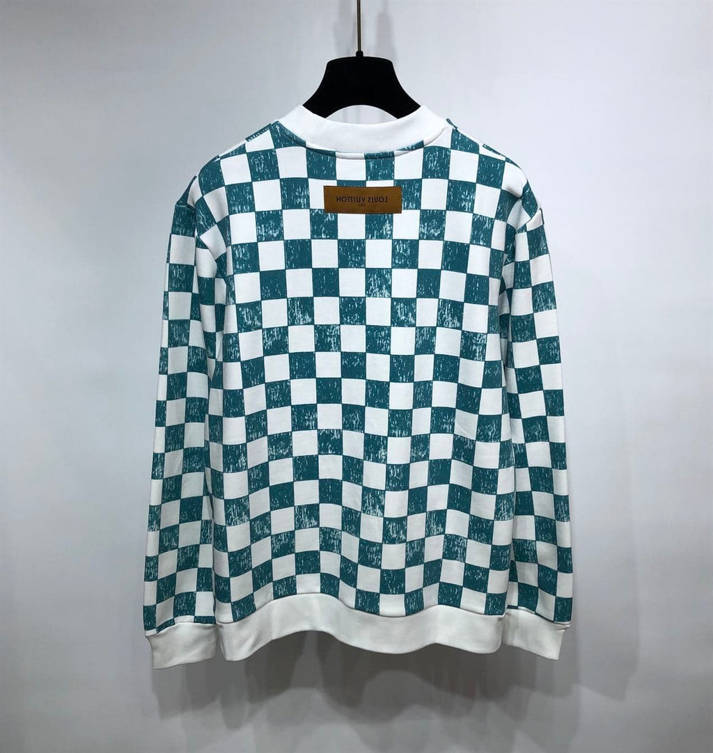 LOUIS VUITTON DAMIER PRINTED CREWNECK – LVH014
