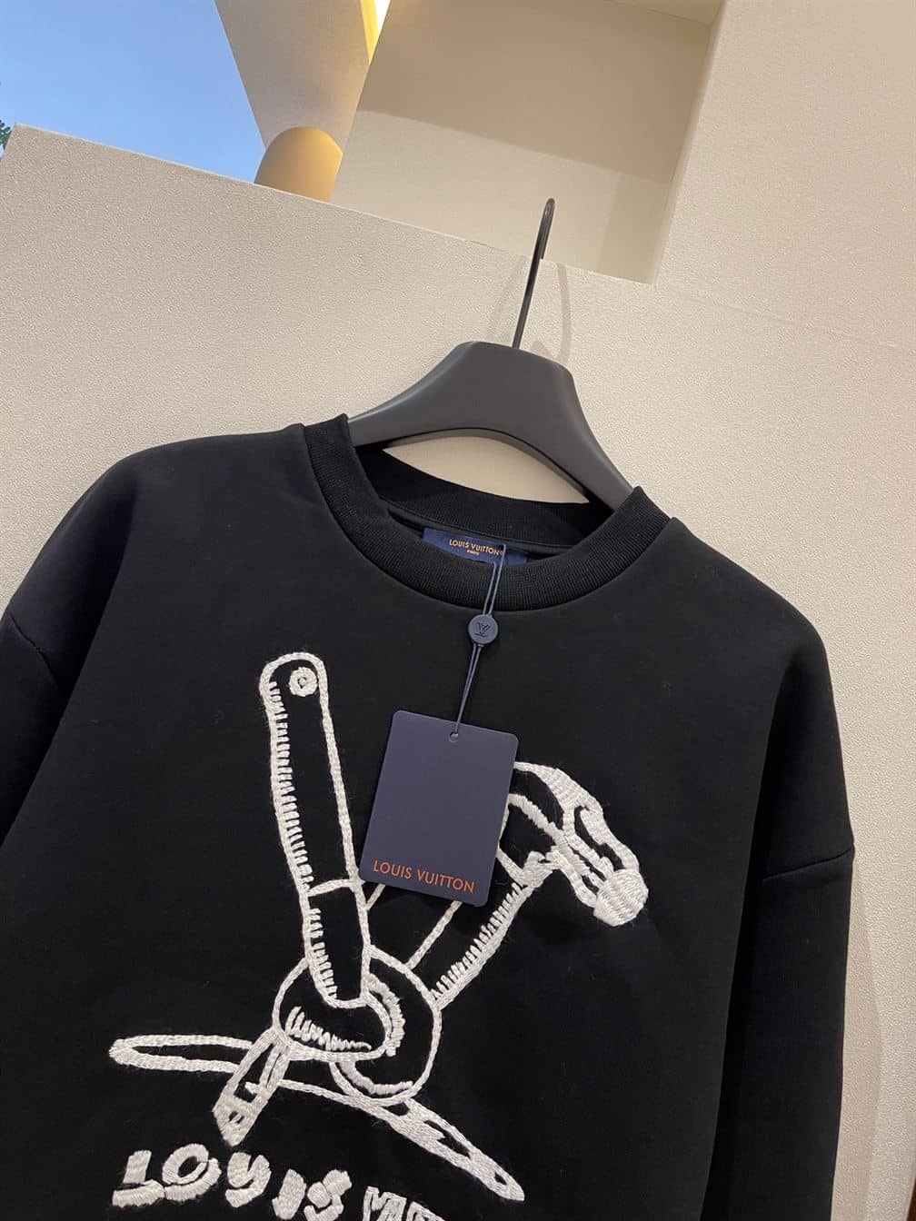 LOUIS VUITTON EMBROIDERED COTTON SWEATSHIRT – LVH048