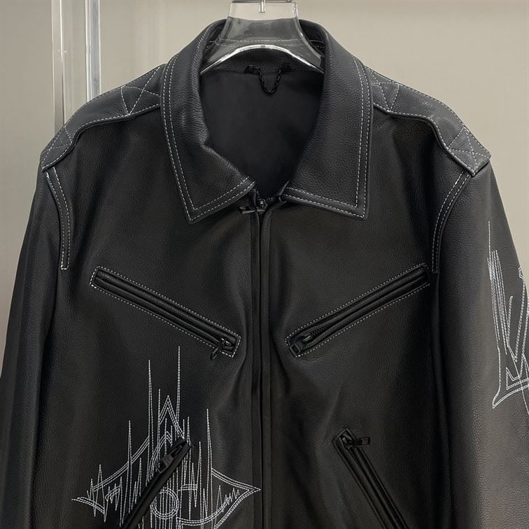 LOUIS VUITTON FREQUENCY CHIC LEATHER BLOUSON – LVC030
