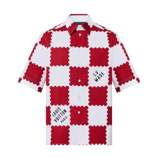 LOUIS VUITTON GIANT DAMIER SHIRT GARNET RED – LVTS024