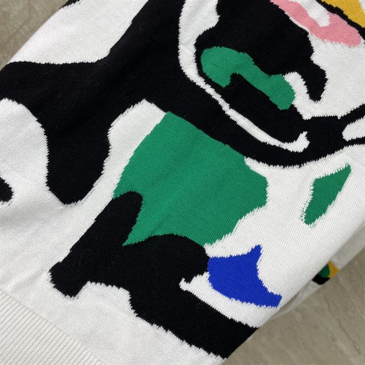 LOUIS VUITTON INTARSIA CASHMERE WOOL CREWNECK – LVH056