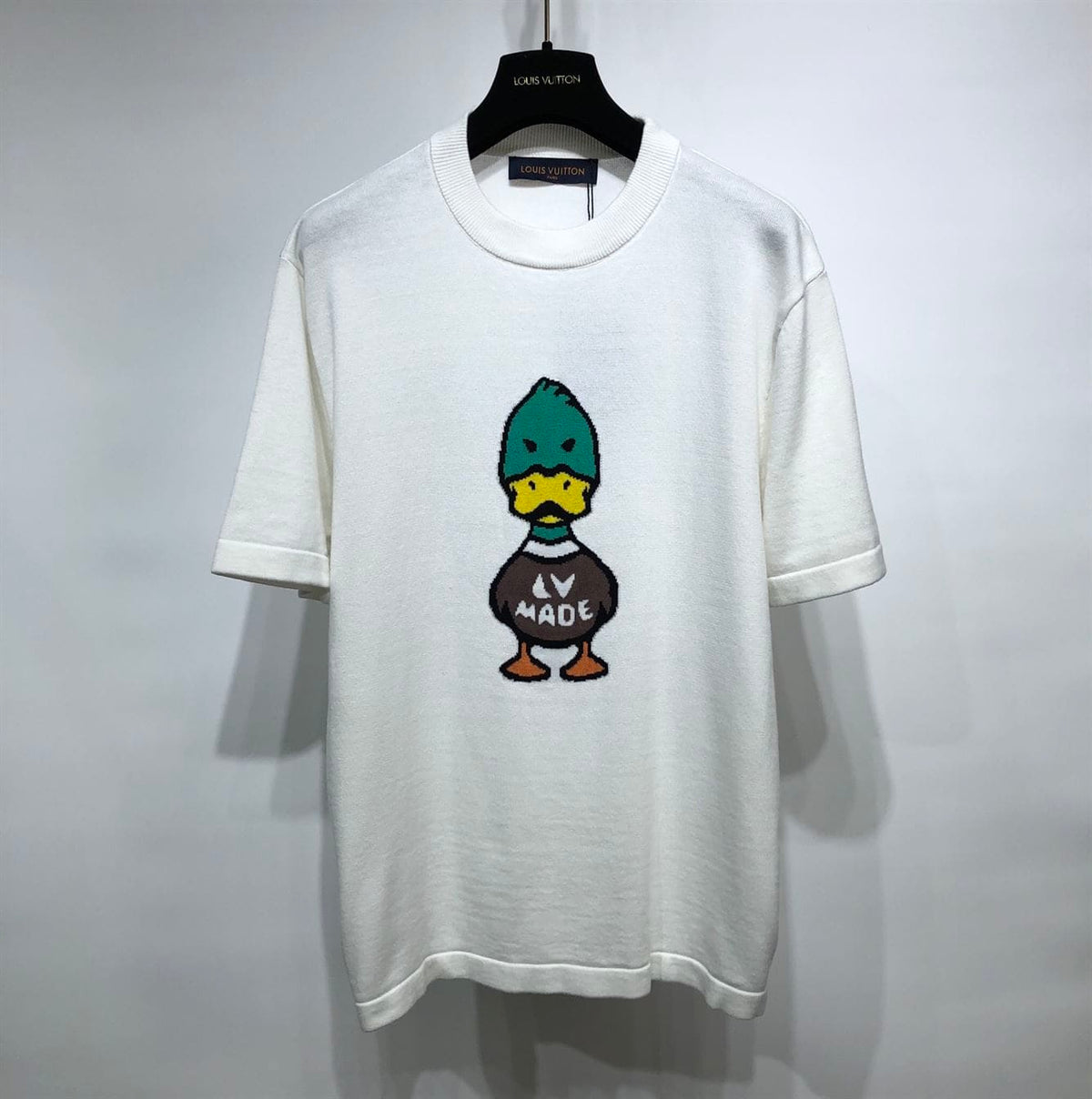 LOUIS VUITTON INTARSIA JACQUARD DUCK CREWNECK – LVTS005