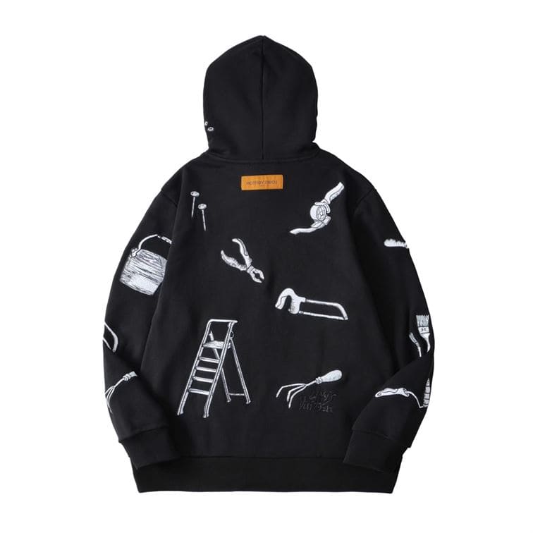 LOUIS VUITTON LV MULTI-TOOLS EMBRODERED HOODIE – LH068