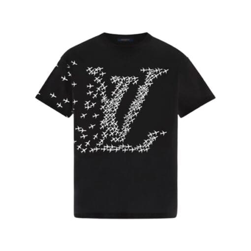 LOUIS VUITTON LV PLANES PRINTED T-SHIRT BLACK – LVTS029