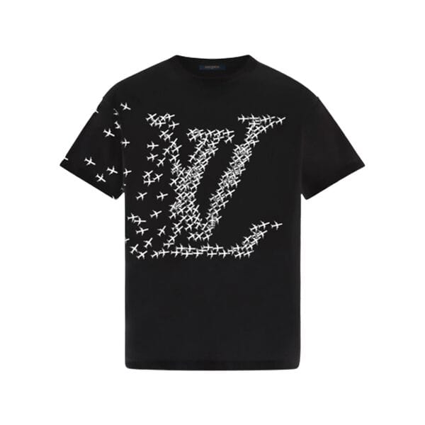 LOUIS VUITTON LV PLANES PRINTED T-SHIRT BLACK – LVTS029
