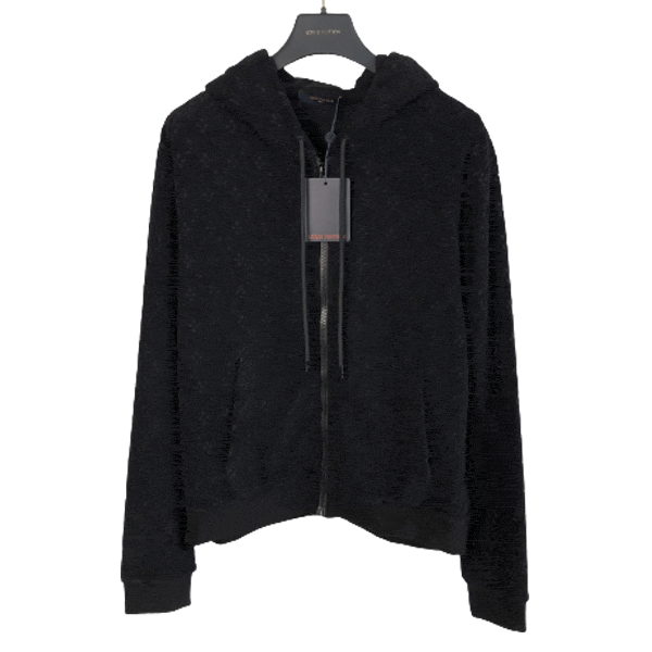 LOUIS VUITTON MONOGRAM FRENCH TERRY ZIP THROUGH HOODIE – LVH047