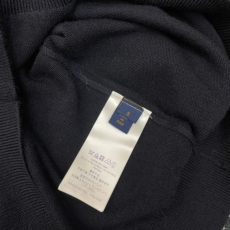 LOUIS VUITTON MONOGRAM MIX CASHMERE CREWNECK – LVH035