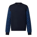 LOUIS VUITTON MONOGRAM MIX CASHMERE CREWNECK – LVH035
