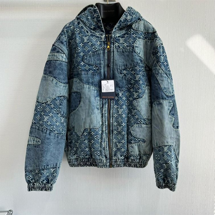 LOUIS VUITTON MONOGRAM PATCHWORK DENIM HOODIE – LVC031